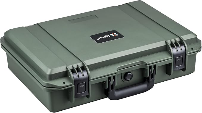 Lykus HC-4410 Waterproof Hard Case with Customizable Foam Insert, Interior Size 17.32x11.42x4.72 in, Suitable for up to 16" laptop,Starlink Mini,keyboard,drill,audio mixer,mic,flashlight,and more by Lykus