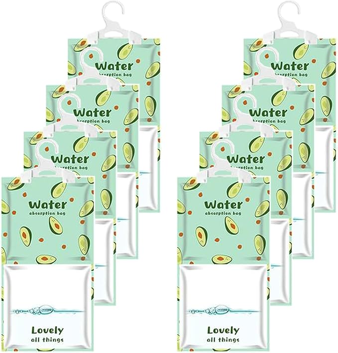 Moisture Absorbers Packets, 8 Pack - Eliminates Musty Odors for Fresher, Cleaner Air, Humidity Packs, Dessicant Packets, Hanging Closet Dehumidifier Bags（pawpaw） by AOPANDAmakelifeefficient
