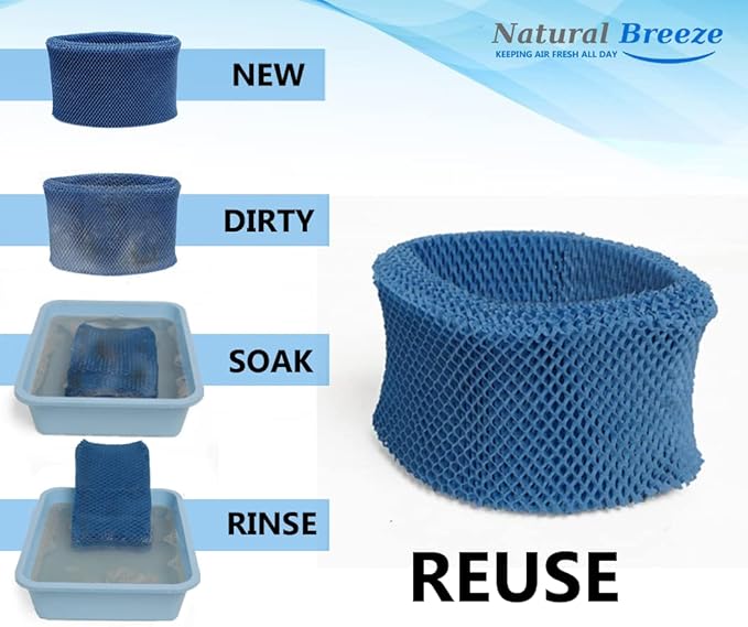 Washable & Reusable Humidifier Filter Replacement & Compatible with Honeywell Filter HAC-504AW, HAC-504, Filter A Protec WF2, Bestair HW500 - Image 5