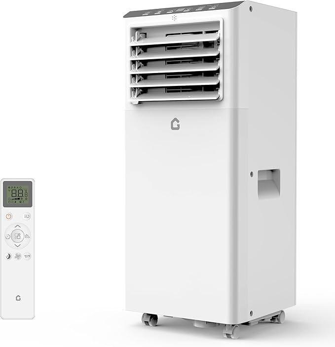 8,000 BTU Portable Air Conditioners,3 in-1 Portable AC Unit with Follow me Mode,Stand up AC Unit up to 350 sq.ft,Remote Control,24H Timer,for Room Office Garage by GarveeHome