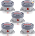 Water Leak Detector 5 Pack, Shackcom Water Alarm 110DB, Wireless, Waterproof & Battery-Operated, Audio and Light Alerts for Bathroom, Kitchen & Home Security ( Battery Not Included ) by Shackcom