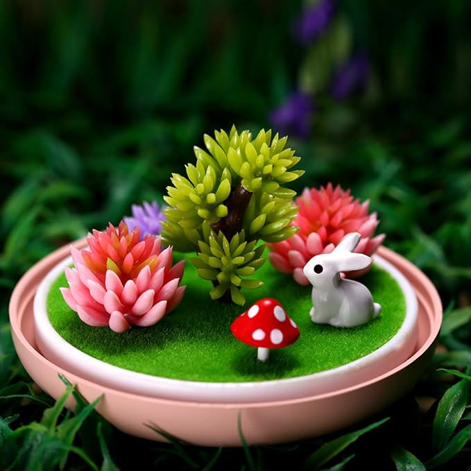 Micro Landscape Humidifier with Changing Led Light,Adjustable Mist Mode, Waterless Auto Shut-off,for Bedroom,Office,Car (pink) - Image 4