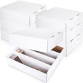 Yexiya 6 Pcs 3200 Count Sports Card Storage Boxes White Trading Card Box Collectible Trading for Soccer Baseball Game by Yexiya