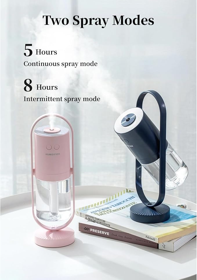 Portable Mini Humidifier, Compact 360° Rotating Cool Mist Air Humidifier Automatic Shutdown for Office for Home for Travel (#4) - Image 6