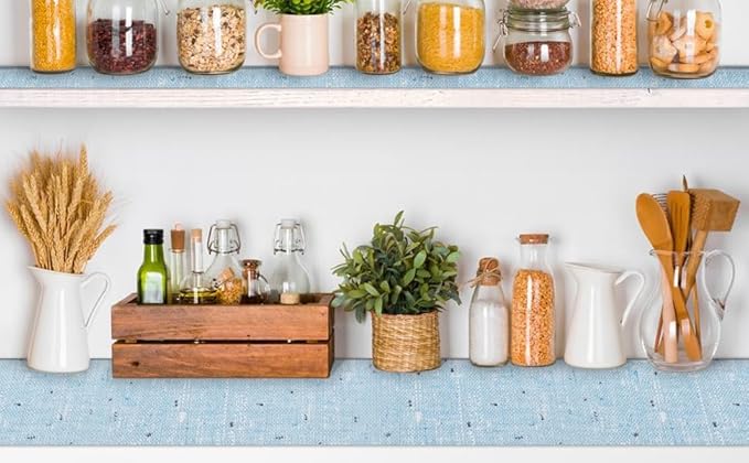 Shelf Liner 18" W x 96" L Cabinet Liners Non Adhesive, Drawer Liners Non Slip Kitchen Mat Waterproof Oil-Proof for Kitchen Cabinet, Shelves, Refrigerator, Storage, Easy to Trim - Image 7