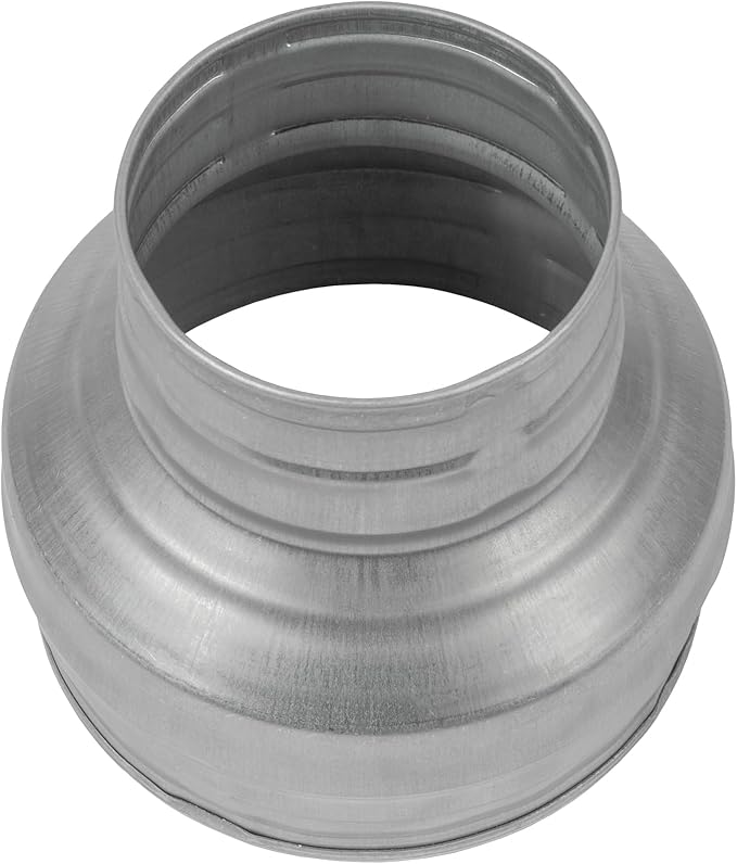 Vent Systems 5" Inch to 3" Inch Duct Reducer Adapter Connector Fitting Pipe Increaser Reducer Cone for HVAC Ventilation Systems, Exhausts and Grow Tents. (Galvanized Steel, 125 to 80 mm) - Image 9