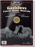BCW Golden Age Comic Backing Boards - 100 Pack | Certified Acid-Free Comic Book Storage | 7 1/2 x 10 1/2 Inch Dimensions | Archival-Quality Boards for Comic Book Collection Protection by BCW