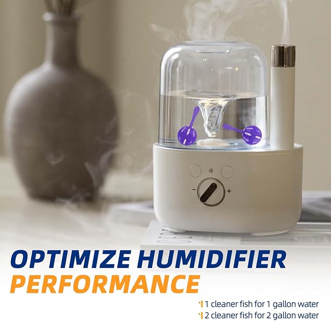 Humidifier Cleaner Ball, Tank Cleaning Cartridge, Purifies Water and Eliminates Mineral Build-up, 12 Pack, Purple - Image 5