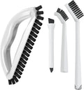 Grout Cleaning Brush Set (4 Pcs) Heavy Duty Hand Grout Scrub Brush & Detail Cleaning Brush Set for Baseboards,Floor, Corners, Shower, Bath Tub & Tiles by TheCrownChoice