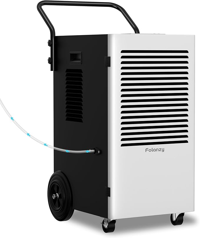 168 Pints Commercial Dehumidifier with Pump and Drain Hose for Basements Home and Large Spaces by Folanzy