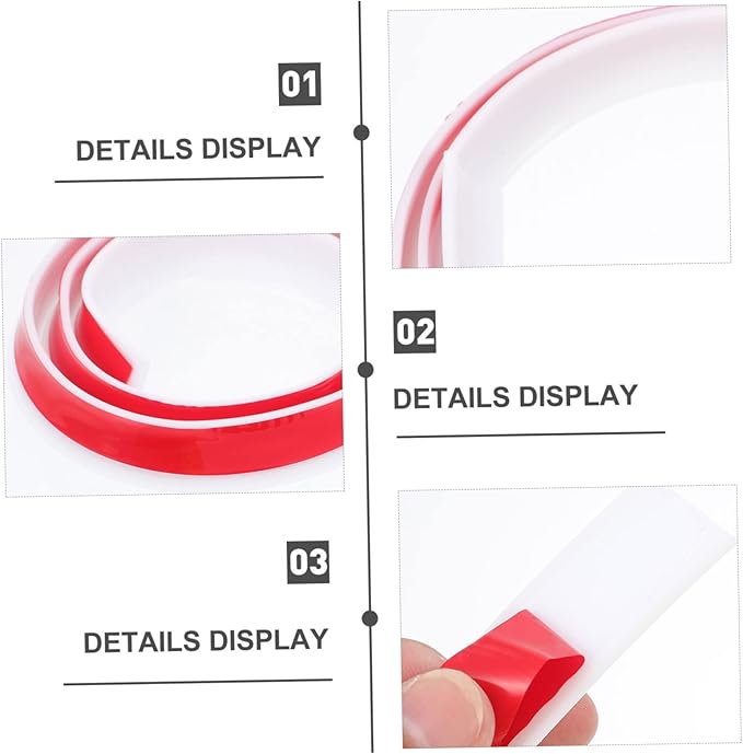 1pc Self-adhesive Shower Room Baffle Strip Bathroom Retaining Strip for Countertops Easy Installation and Sealing Performance - Image 5