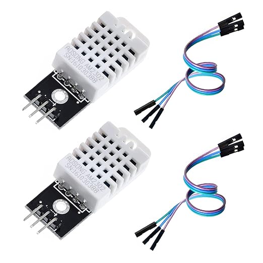 HiLetgo 2pcs DHT22/AM2302 Digital Temperature and Humidity Sensor Module Temperature Humidity Monitor Sensor Replace SHT11 SHT15 for Arduino Electronic Practice DIY by HiLetgo