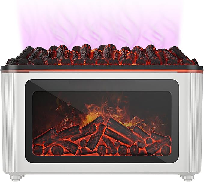 Fireplace Diffuser - 160ml Ultrasonic Quiet Home Decor with 7 Flame Colors,Flame Air Diffuser,for Bedroom Offices Car Living Room Spa Yoga Meditation Hotel Restaurant Retail by Unknown