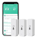 3-Pack WiFi Temperature Humidity Sensor: Wireless Temperature Humidity Monitor with App Alert, Free Data Storage Export, Smart Indoor Thermometer Hygrometer Compatible with Alexa Google Assistant by SENCKIT