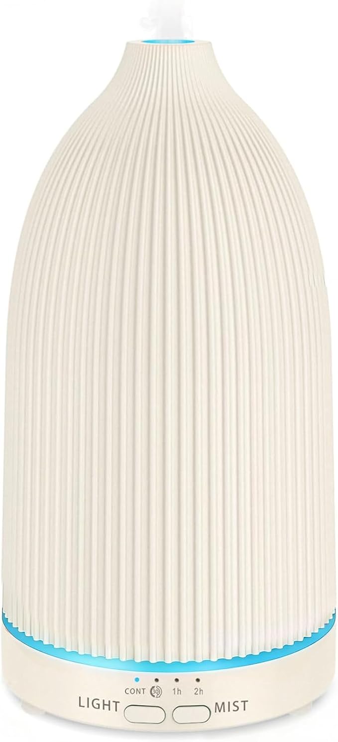 URPOWER 100ML Essential Oil Diffuser Ultrasonic Cool Mist Humidifier with 7 LED Lights, Timer & Auto-Off Quiet Aromatherapy Scent Diffuser for Home Bedroom Office Relaxation by URPOWER
