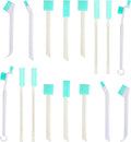 16 Pack Small Household Cleaning Brushes Crevice Cleaning Tool Deep Detail Crevice Cleaner Brush Set Detail Tiny Scrub Cleaner Brush Micro Crevices Scrub Cleaners Tool for Small Holes Corner Space by Unknown