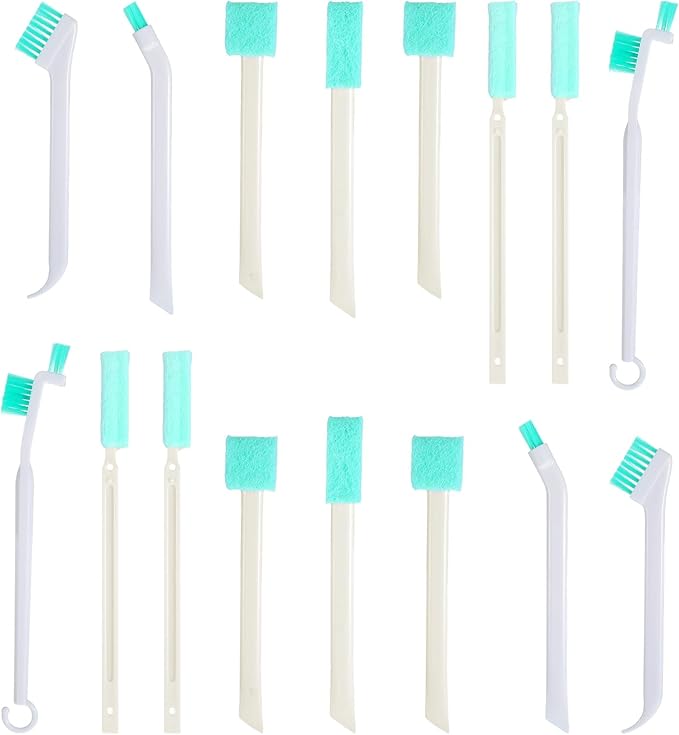 16 Pack Small Household Cleaning Brushes Crevice Cleaning Tool Deep Detail Crevice Cleaner Brush Set Detail Tiny Scrub Cleaner Brush Micro Crevices Scrub Cleaners Tool for Small Holes Corner Space by Unknown