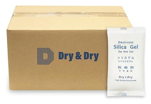Dry & Dry 500 Gram [200 Packets] Silica Gel Packets Desiccants, Silica Packets - Rechargeable Silica Gel Packs, Desiccants Packets, Silica Gel by DryDry