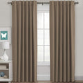 H.VERSAILTEX Blackout Curtains Thermal Insulated Window Treatment Panels Room Darkening Blackout Drapes for Living Room Back Tab/Rod Pocket Bedroom Draperies (2 Panels, Macchiato, 52 x 84 Inch) by HVERSAILTEX