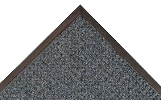 NoTrax 4'x10' Guzzler Commerical-Grade Entrance Mat, Dirt and Moisture Control, Rubber-Backed, Indoor/Outdoor, Slate Blue, 166 by NOTRAX%C2%AEPREMIUMFLOORMATTING