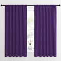 NICETOWN Living Room Curtains for Window - Energy Efficient & Noise Reducing Thermal Insulated Rod Pocket Blackout Drapes/Draperies for Living Room (Royal Purple, 2 Panels, W62 inches x L63 inches) by NICETOWN