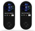 2 Packs Combination Natural-Gas and Carbon-Monoxide-Detector,Koabbit 4-in-1 CO/LPG/LNG Explosive Gas Detector Alarm with Temperature(°F) & Humidity for Home,RV,Hotel,Apartment by ProductCategory