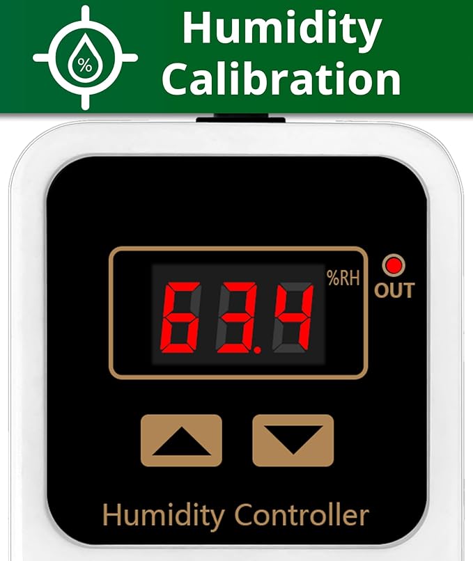 Humidifier Accessories Digital Humidity Controller for Grow Tent with Humidity Sensor, Easy-to-Use Humidifier Controller, Optimal Humidity Control for Mushroom, Greenhouse, and Reptile Environments! - Image 4