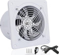 6'' Wall Mounted Exhaust Fan, 460CFM Metal Iron Ventilation Extractor, Silence Anti-backflow Check Valve Window and Wall Mount Vent Fans for Ceiling Kitchen Bathroom Attic Grow Tent Garage by ACEDUROBLA