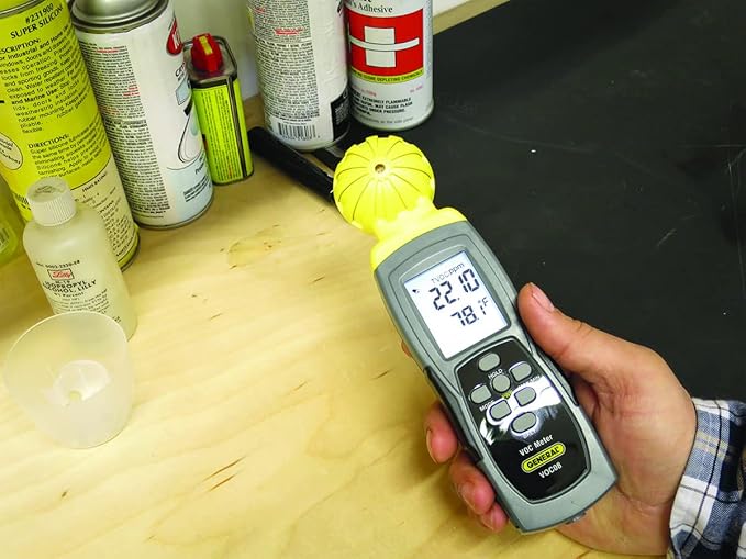 General Tools VOC Tester #VOC08 Data Logger - Volatile Organic Compound Emission Detector - Image 4