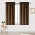 DWCN Brown Blackout Curtains for Bedroom – Rod Pocket Thermal Insulated Energy Saving Drapes for Living Room and Bedroom, W 38 x L 54 Inch, 2 Panels by DWCN