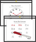C-Line Reusable Dry Erase Pockets, Horizontal - Open on Long Side, 9 x 12 Inches, 30 per Box, Black (40711-30) by C-Line