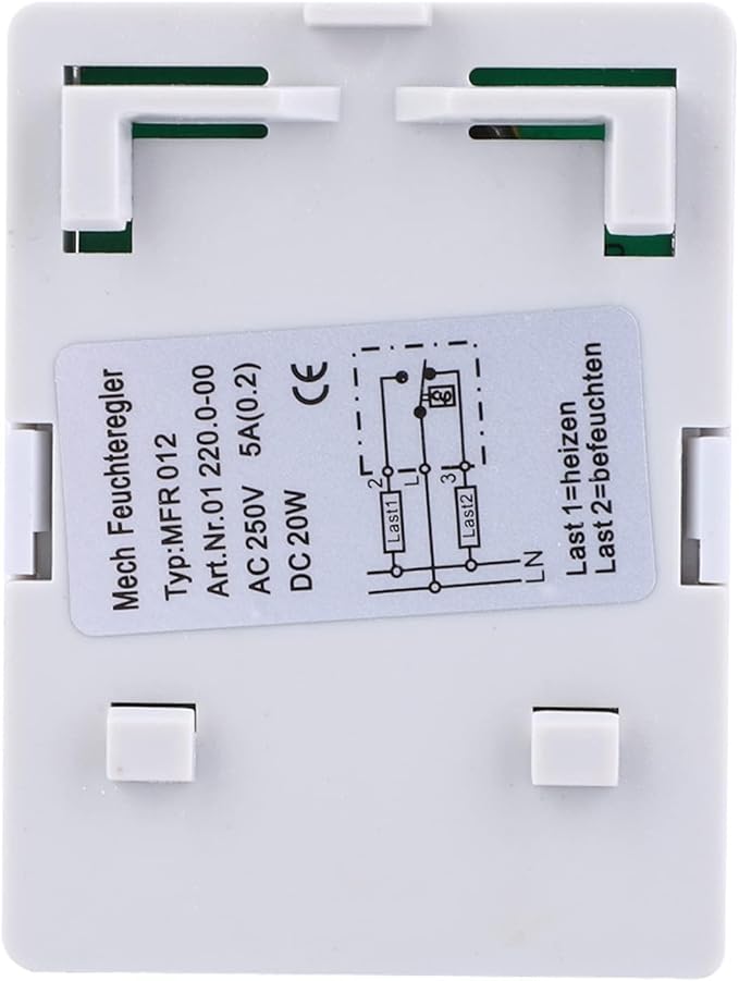 MFR012 Mechanical Humidity Controller - Control Electric Heating to Prevent Condensation and - Supports Wide Voltage Input, 1 X Humidity Controller, for Industrial Use (MFR012) - Image 7