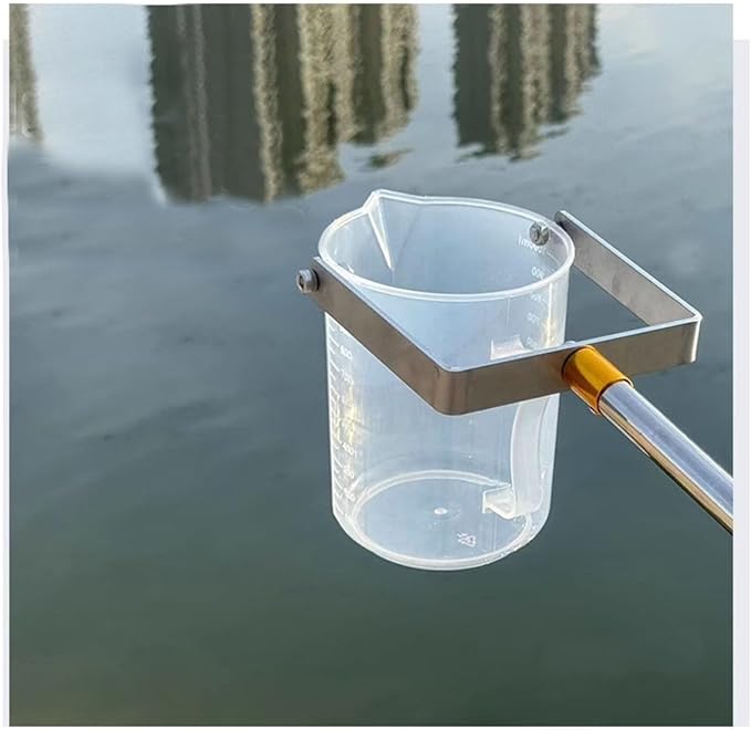 Water Sampler Long Handle Telescopic,Water Sampling Pole with Pendulum Beaker,Device Environmental Water Sampler,for Environmental Monitoring,Water Quality Sampl(Size:1000ml,7m(22.9ft),Color:Plastic) by Unknown