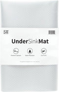 S&T INC. Under Sink Mat, Shelf Liner for Kitchen Cabinet Non-Adhesive, Waterproof Drawer or Cabinet Liner, 24 Inches x 48 Inches, Clear Plastic, 1 Pack by STINC