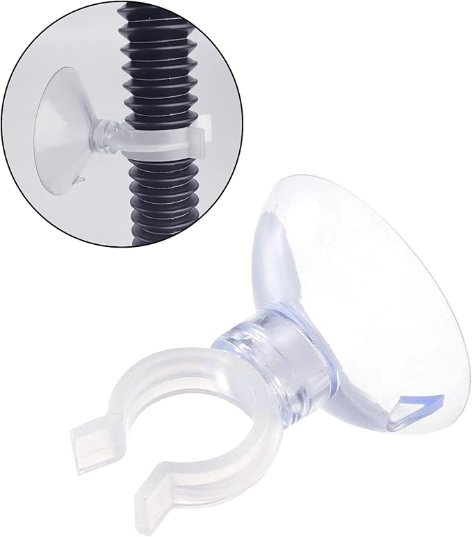 Accessories of AUAAQ's Reptile Humidifier, Including Dual Hose Nozzle, Two Adjustable Hoses and Four Suction cups, Suitable for Reptiles Humidifier Fogger Mister - Image 4