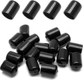 24 Pcs Round Rubber End Caps, 3/4" (19mm) ID Vinyl Flexible Screw Thread Protectors, Black Bolt End Caps for Metal Tubing Rod Bolt by Bonsicoky