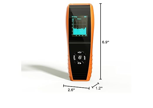 Temtop Air Quality Monitor PM2.5 PM10 Particle Counter, Formaldehyde, Temperature, Humidity, TVOC AQI Tester for Indoor/Outdoor Air Pollution Detection w/Data Export - Image 10