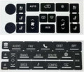 AC & Radio Button Repair Stickers Compatible with 2007-2014 Cadillac Escalade EXT ESV Climate Control and Multimedia Radio Button Repair Decal Stickers by NPSNGSJY