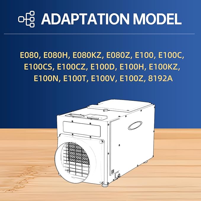 5881 Dehumidifier Filter MERV 8 Washable Compatible with Whole-House Dehumidifiers Models E100 E080 8192A and Dehumidifying Ventilator 8192A Replacement Filter 2 Packs - Image 2