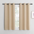 NICETOWN Room Darkening Draperies Window Curtain Panels, Thermal Insulated Grommet Room Darkening Curtains for Bedroom (Biscotti Beige, 2 Panels, W42 x L50 -inch) by NICETOWN