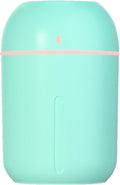 Mini USB Humidifier - Large Capacity, Ultra-Quiet 20dB, 2 Modes (Continuous/Intermittent) with Anti-Dry Burn & Night Light, Nano Mist for Room/Car/Office Desk (<10㎡) (Sky Blue, 330ml) by Unknown