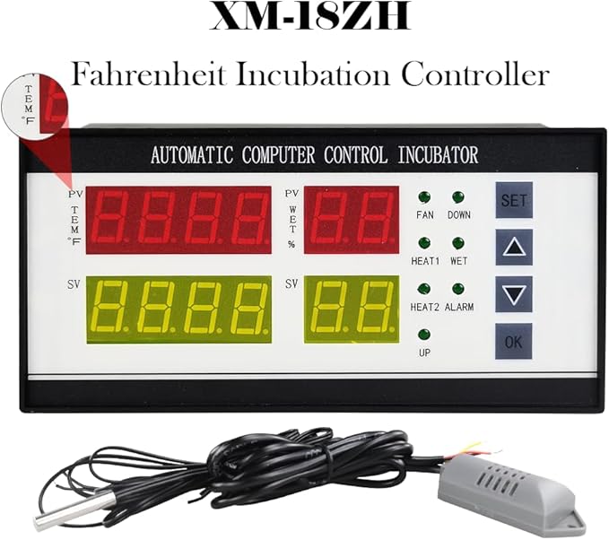 Professional Incubator Controller Digital Egg Incubator Temperature Humidity Controller XM-18ZH - Image 6