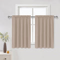 DWCN Blackout Curtains for Living Room Thermal Insulated, Energy Saving & Noise Reducing Bedroom Curtains, Camel, W 60x L 36 Inch, Set of 2 Rod Pocket Curtain Panels by DWCN