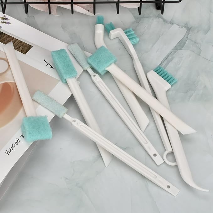 Small Cleaning Brushes for Household Cleaning Deep Detail Crevice Cleaning Tool Kit Tiny Scrub Cleaner Brush for Small Holes Corner Space Gaps Keyboard Bottle Window Seal Sill - Image 7