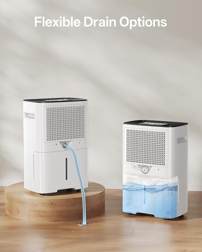 Dehumidifier for Basement, 52 Pints Dehumidifiers for Bedroom Bathroom Large Room Home, 4500 Sq.Ft Dehumidifier with Drain Hose, 2025 Energy Star Certificate, Humidity Control, 24H-Timer, Auto Defrost - Image 7