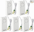 Topvico Water Leak Detector, 120dB Loud Siren, Powered by 9V Battery (not Include), Sensor Alarm for RV Kitchen Basement Water Heater, 5 Pack by MakeLifeSaferandSmarterEnjoyPeaceofMind
