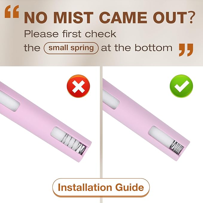 Portable Mini Humidifier, 180ml USB Cool Mist Small Humidifiers for Bedroom, Personal Desktop Humidification for Car Office Travel & Indoor Plants(Pink) - Image 4