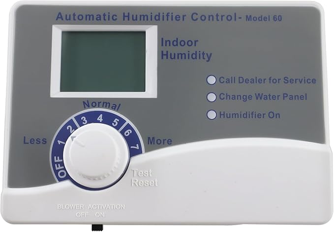 Model 60 Automatic Digital Whole House Humidifier Control Humidistat with Outdoor Temperature Sensor, Compatible with 400, 500, 600, 700 Series, 24VAC by Unknown