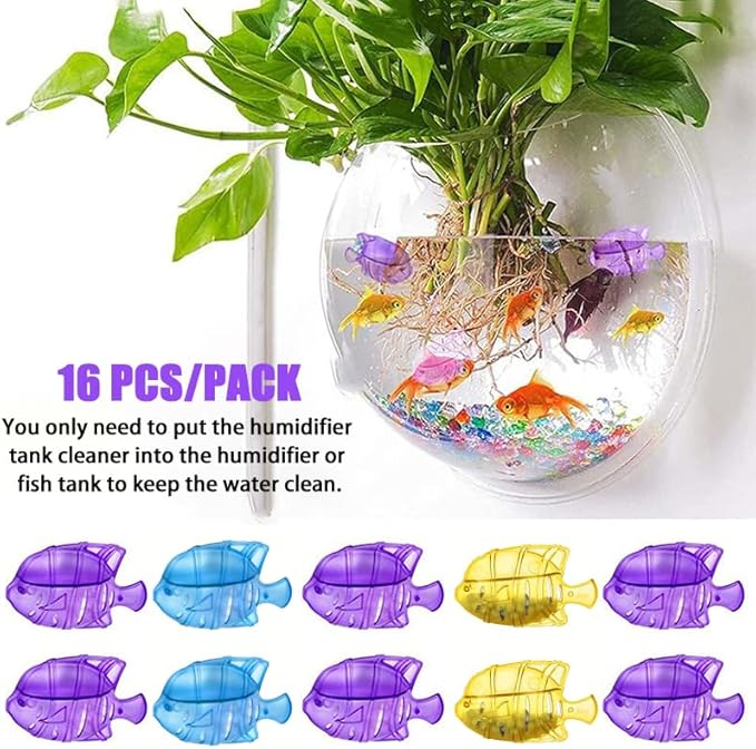 16Pack Universal Humidifier Tank Cleaner,Demineralization Cleaning Ball for Most Humidifier & Fish Tank, Purifies Water, Eliminates White Dust and Odor, Prevents Hard Water Build-Up - Image 4