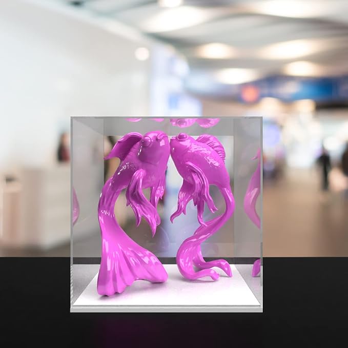 10" x 10" Clear Acrylic Display Box with White Base Perfect for Museums and Art Galleries to Display Artifacts and Collectible Items by Marketing Holders - Image 7